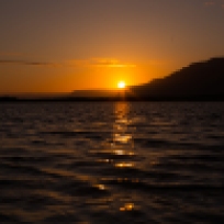 sunset, Reykholar - canon