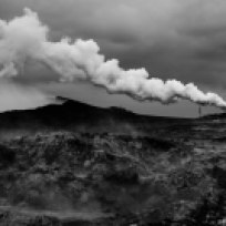 Geothermal power Leica monochrome